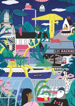 Puzzle Nantes extraordinária à noite