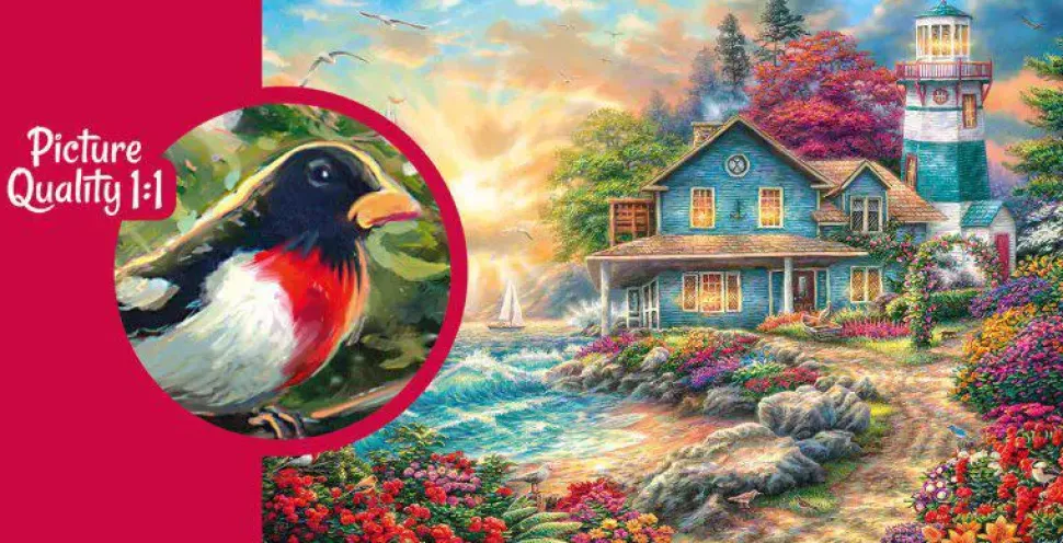 Puzzle Nascer do sol à beira-mar