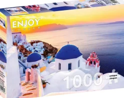 Puzzle Nascer do sol sobre Santorini, Grécia