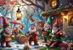 Puzzle Natal encantado no bosque