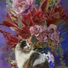 Puzzle Nene Thomas: Gatos e Flores quatro Chinoiserie