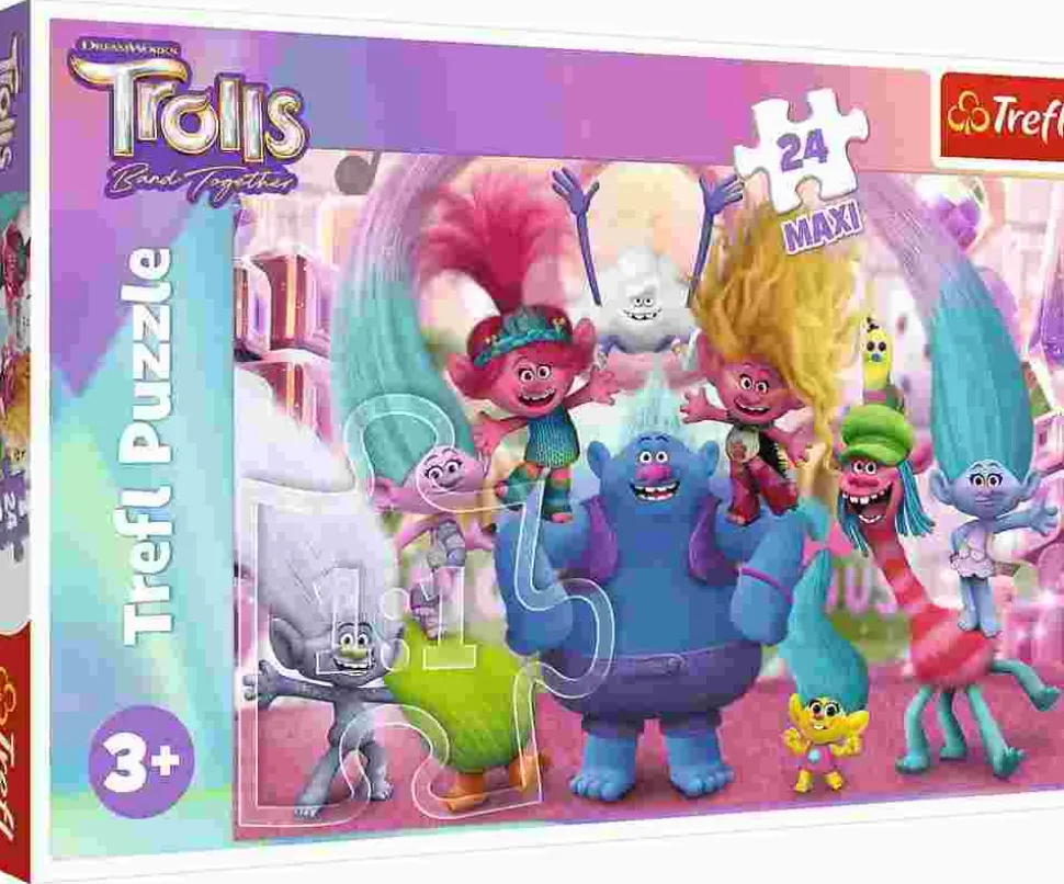 Puzzle No mundo de Trolls 24 maxi