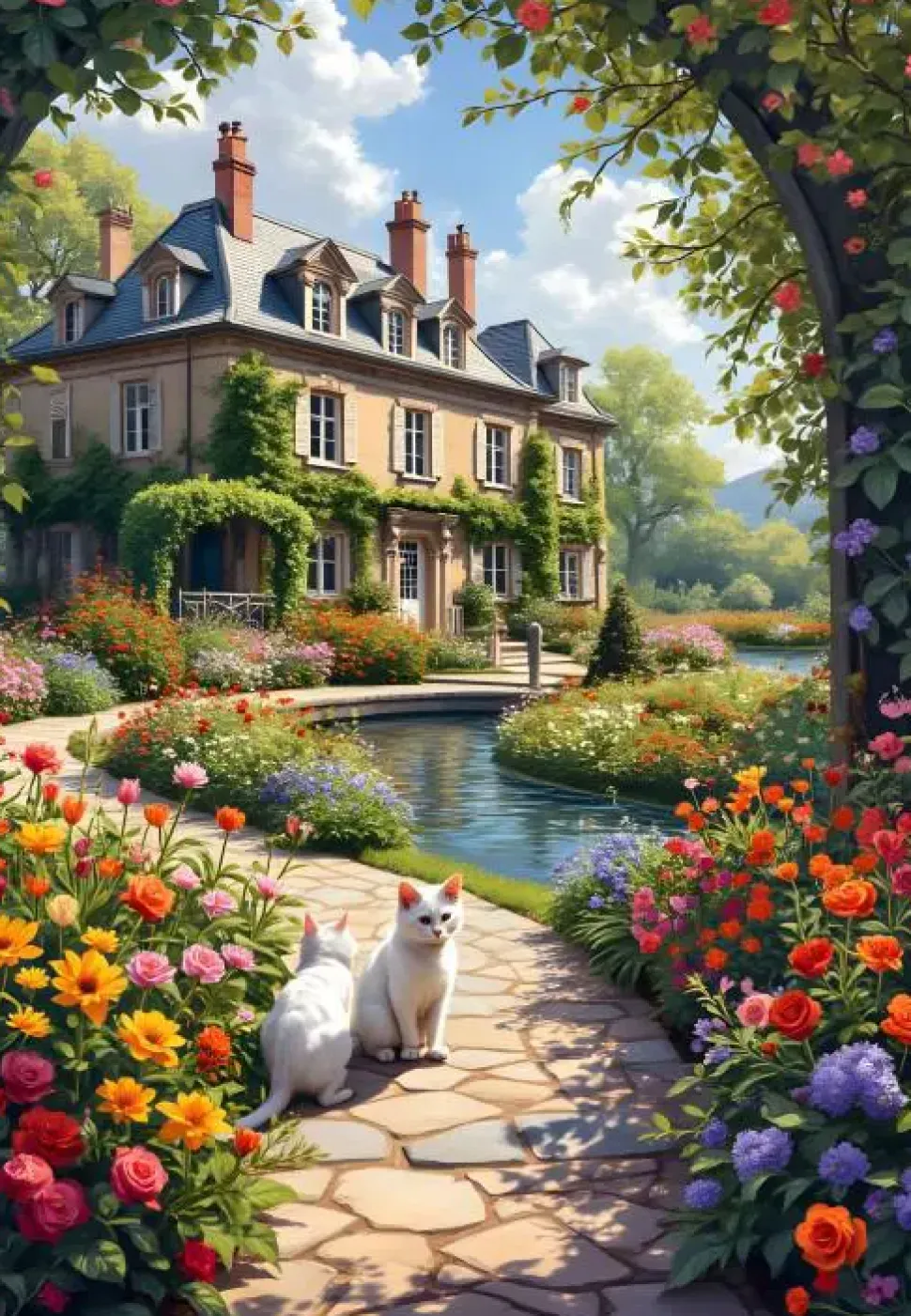 Puzzle O arco florido da casa de campo