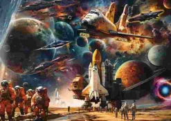 Puzzle O fascínio das viagens espaciais: viagens a galáxias distantes