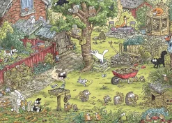 Puzzle O gato de Simon: aventuras no jardim