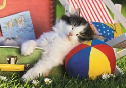 Puzzle O gato está descansando100 XXK