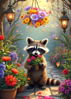 Puzzle O jardim secreto de Raccoon