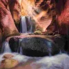 Puzzle O Poder da Natureza: A Cachoeira no Red Canyon, Utah, EUA