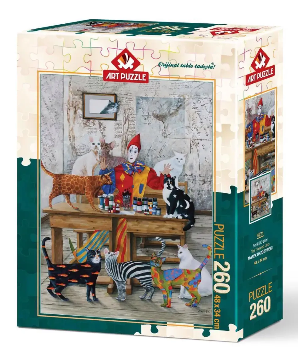 Puzzle Os Gatos Coloridos