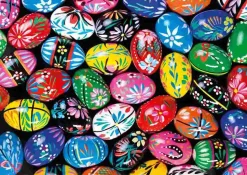 Puzzle Ovos de Páscoa Pintados