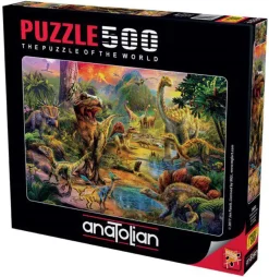 Puzzle Paisagem de dinossauros