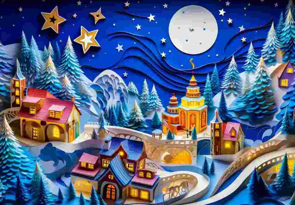 Puzzle Paisagem de inverno