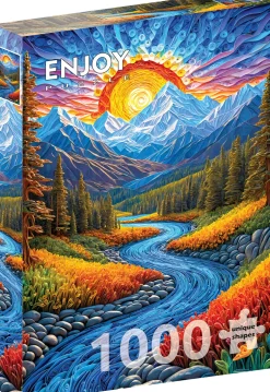 Puzzle Paisagem do nascer do sol