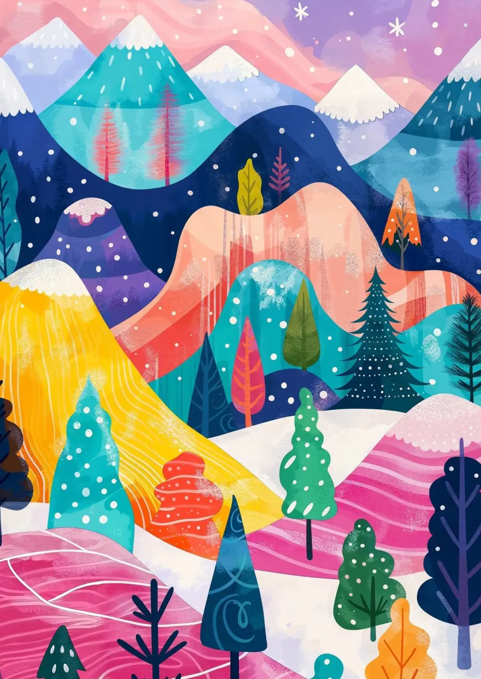 Puzzle Paleta de inverno