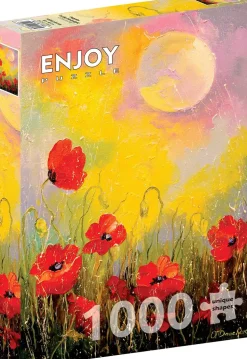 Puzzle Papoilas ao luar