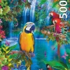 Puzzle Paraíso dos papagaios tropicais