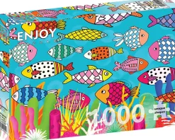 Puzzle Peixes estampados