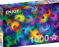 Puzzle Penas de néon abstratas