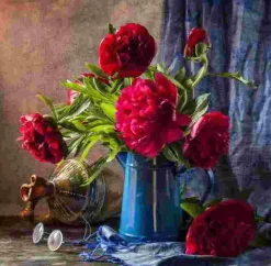 Puzzle Peônias Rosa