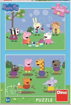 Puzzle Peppa Pig e Kamarti 2x48