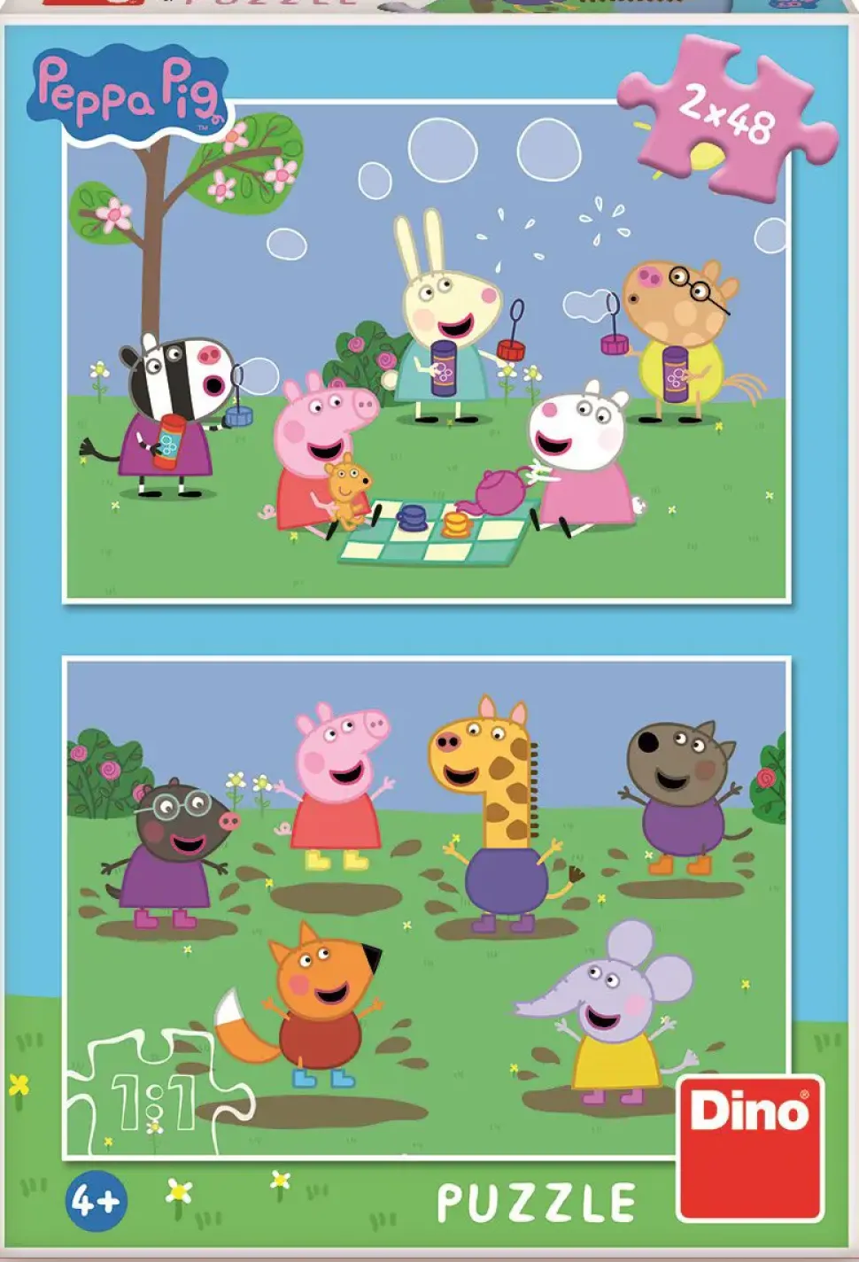 Puzzle Peppa Pig e Kamarti 2x48
