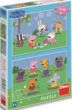 Puzzle Peppa Pig e Kamarti 2x48