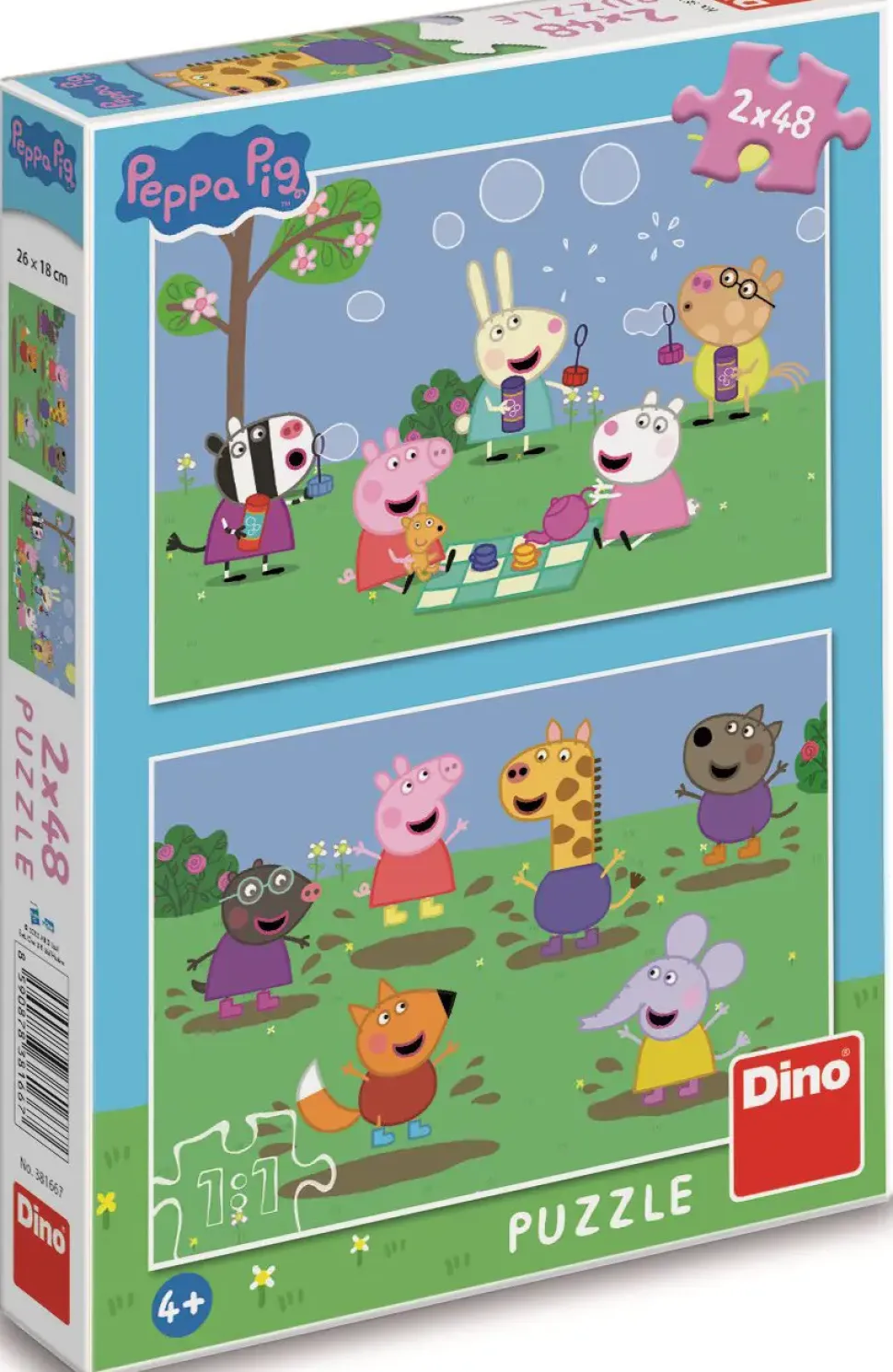 Puzzle Peppa Pig e Kamarti 2x48