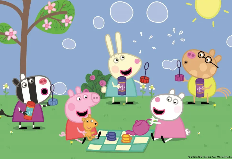 Puzzle Peppa Pig e Kamarti 2x48