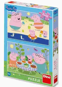 Puzzle Peppa Pig: Para dovolenke