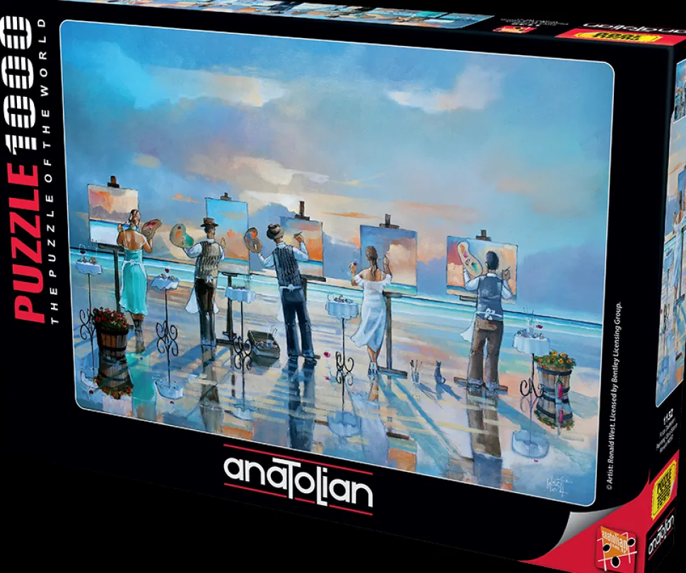 Puzzle Pintando uma tempestade