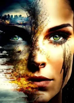 Puzzle Pintura de Diamant: A face do apocalipse 30x40cm