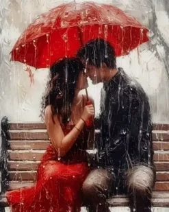 Puzzle Pintura Diamant: Amor em todos os tempos 30x40cm