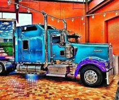 Puzzle Pintura Diamant: Caminhão brilhante 30x40 cm