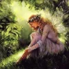 Puzzle Pintura Diamant: Fada da floresta 30x40cm