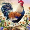 Puzzle Pintura Diamant: Galo 30x40cm