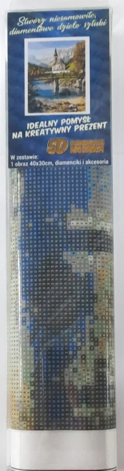 Puzzle Pintura Diamant: Igreja em Ramsau 30x40cm