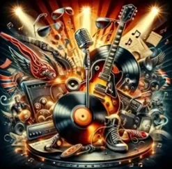 Puzzle Pintura Diamant: Inspiração musical 30x40cm