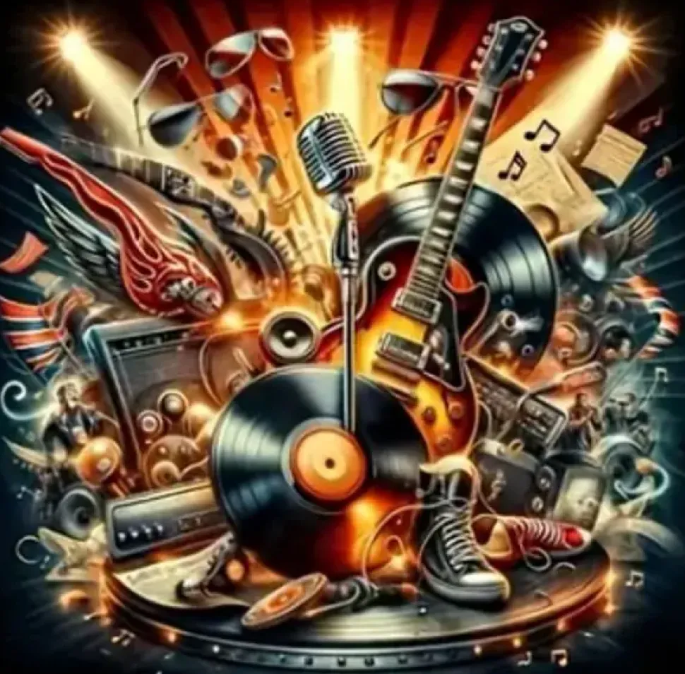 Puzzle Pintura Diamant: Inspiração musical 30x40cm