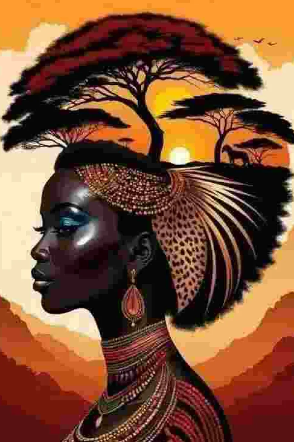 Puzzle Pintura Diamant: Savana 30x40cm