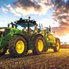 Puzzle Pintura diamantada: trator John Deere no campo 30x40 cm