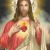 Puzzle Pintura diamantada: Jesus com um coração 30x40 cm