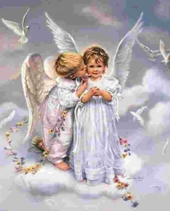 Puzzle Pintura diamante: Anjos 30x40cm