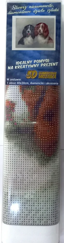 Puzzle Pintura diamante: A dupla peluda 30x40cm