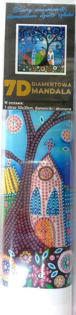 Puzzle Pintura diamante: cidade de conto de fadas 30x30 7D