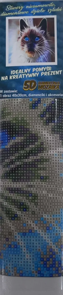 Puzzle Pintura Diamante Gato mágico 30x40cm