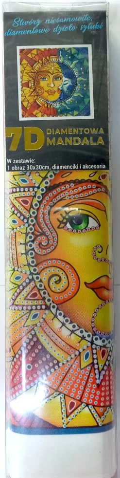 Puzzle Pintura diamante: Lua com sol 30x30cm 7D