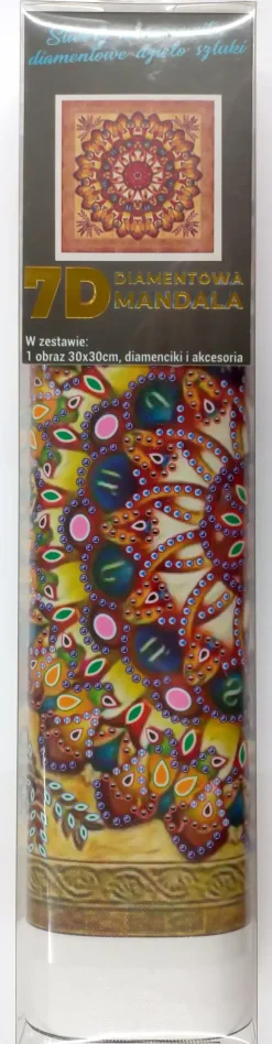 Puzzle Pintura diamante: Mandala dourada 30x30cm 7D