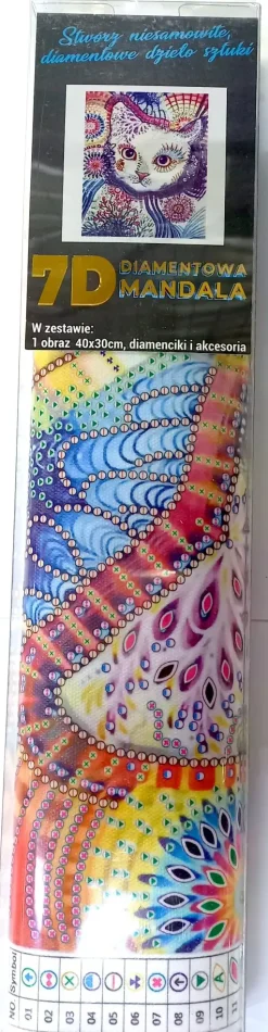 Puzzle Pintura diamante: Olho de gato 30x40cm 7D