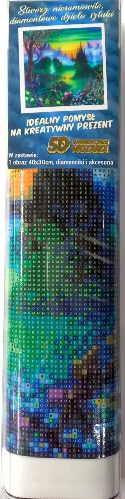 Puzzle Pintura diamante: O misterioso castelo 30x40cm