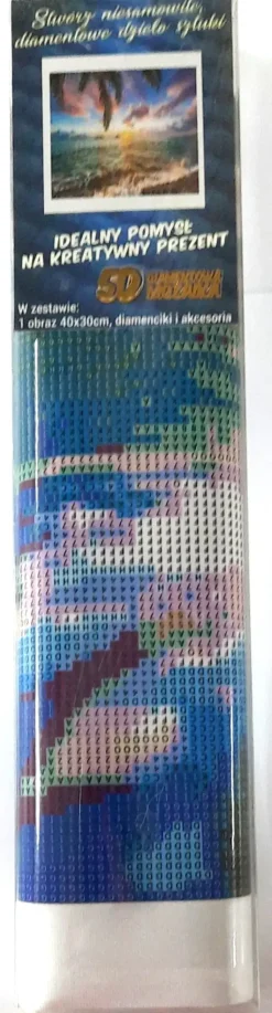 Puzzle Pintura diamante: Pôr do sol no paraíso 30x40cm